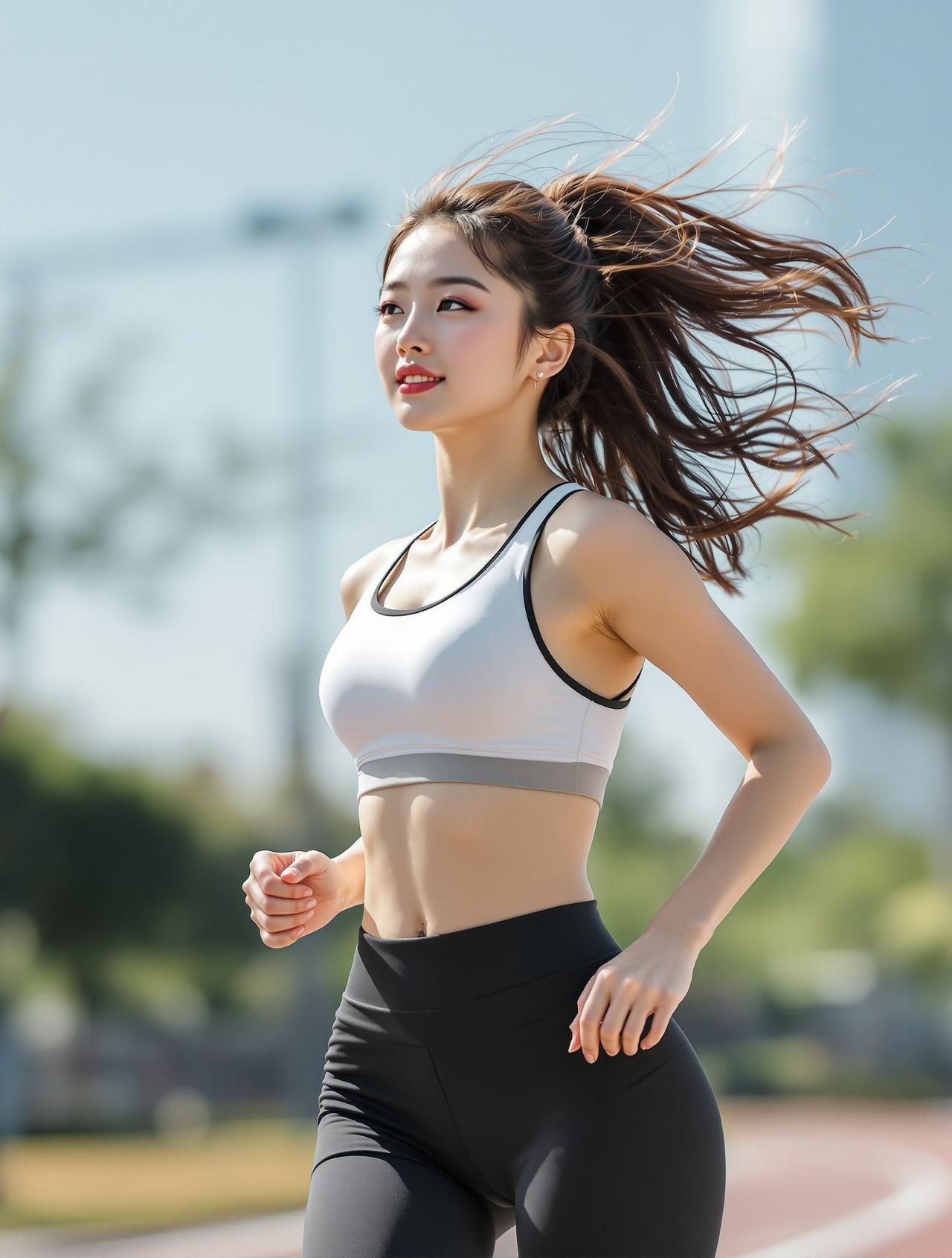 操场边的微风轻拂 - 体操服风格高清写真大图